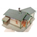 QUICK HO:  European Country Style Plastic Station Building in Good Used Condition.