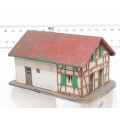 SCENERY HO: Small Detailed Plastic German Style Country house in Fair Used Condition.