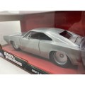 Jada Fast and Furious Doms Stainless steel Dodge Charger - Scale 1:24 - Perfect condition