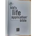 Kid`s Life Application Bible - New living translation- BURGUNDY IMITATION LEATHER