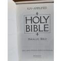 Holy Bible - Parallel Bible - KJV - Amplified - Black Bonded Leather