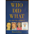 Who Did What in South Africa: Revised Edition by Mona de Beer - HARD COVER