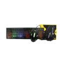 Illuminated Gaming Mouse Keyboard Headphones & Mouse Pad Set of 4