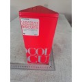 Shortbread biscuit tin - red - triangle