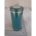 Biscuit tin - fortnum and mason - green - long