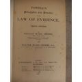 Powell`s Principles and Practice of the Law of Evidence - 10th edition - William Blake Odgers - 1921