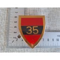 South African Defence Force (SADF) 35 Engineer Support Regiment Shoulder Flash Badge