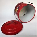 RED ENAMEL CONTAINER