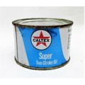 CALTEX SUPER TWEESLAGOLIE OIL TIN