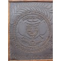 H.B.M. Coetsee carved slate Anglo-Boer War / Anglo-Boereoorlog griffie