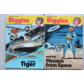 Biggles comic - Captain Johns - And the menace from space.  And the tiger