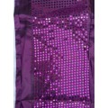 Stunning purple sequin tapped curtain