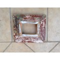 shabby chic red and green frame
