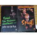 JOHN VAN DE RUIT - SPUD + SPUD The Madness Continues (2 books) 2005 + 2007