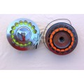 Stealth Blue Water Fly Fishing Reel + Spare Spool. Includes Backing & Fly Lines