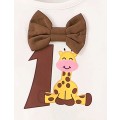 Baby Boy Cartoon Graphic Bow Front Tee & Pinafore Shorts & Hat