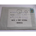 **Collectors of "Rhodesiana".** Envelope posted from M.P.O. 4 (Military Post Office 4) 1976