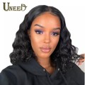 ON SPECIAL: 10 inch One Part Brazilian Remy Wavy human hair lace wig