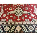 Beautiful bright hand knotted Persian carpet