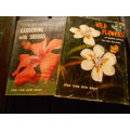UNA VAN DER SPUY - 2 BOOKS - GARDENING WITH SHRUBS 1973  and WILD FLOWERS 1976