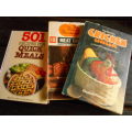 3 COOK BOOKS -  501 RECIPES QUICK MEALS:  HAMLYN CHICKEN COOKB:,  MEAT DISHES Beeton