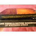 2 BOOKS:GAME PARKS NATURE RESERVES and CONSERVATION HERITAGE Andries du Plessis