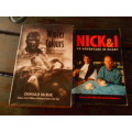 2RUGBY BOOKS - DONALD MCRAE WINTER COLOURS WORLD RUGBY and NICK and I  - ROB VAN VALK