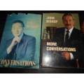 2 BOOKS JOHN BISHOP - CONVERSATIONS and MORE CONVERSATIONS 1990 and 1993