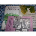 3 SA WINE BOOKS - Estate Wines signed  Knox:  White Wines WA de Klerk and Onthaal Kaapse wyn