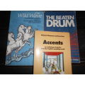 3 SOFTBACK POEMBOOKS - ACCENTS, THE WILD WAVE and THE BEATEN DRUM