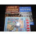 3 TRAVEL BOOKS -  GUIDE TO EGYPT,, ROUGH GUIDE TO ISRAEL, and A NOVEL -  GOING TO JERUSALEM