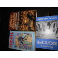 3 TRAVEL BOOKS -  GUIDE TO EGYPT,, ROUGH GUIDE TO ISRAEL, and A NOVEL -  GOING TO JERUSALEM