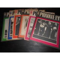 PRIVATE EYE MAGAZINES APRIL - OCT  1973  NO 296, 300, 306, 307 AND 308