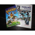 2RUGBY BOOKS - HIER KOMME BOKKE and The Carling Years  ENGLAND RUGBY Mick Cleary