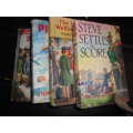 4 BOOKS - Wonderful wellington boots, Steve settles the score, Piracy and The boy on the boat train