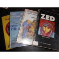 4 BOOKS -  Only the best,  Carol dont tell,  Janosch and the invisible Indian  and Zed