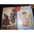 2MARK TWAIN  BOOKS - HUCKLEBERRY FINN - 1944  and TOM SAWYER - Thomas Nelson and Sons