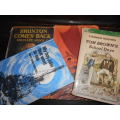 4 BOOKS   BOY WHO WAS AFRAID,  BRUNTON  BACK,  BOY TO SEA and TOM BROWNS SCHOOL DAYS