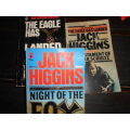 3 JACK HIGGINS   - NIGHT OF FOX,  TESTAMENT CASPAR SCHULTZ, and EAGLE LANDED