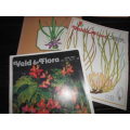 3 wildflower books - Wild flowers  Witwatersrand - A Lucas  and   2 veld and flora magazines