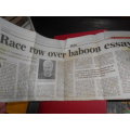 RW JOHNSON - SOUTH AFRICA`S BRAVE NEW WORLD & newspaper clipping