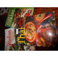 3 BOOKS:  WOOLWORTHS THAI STEP BY STEP, PARTY COOKERY & ITALIAN COOKING CLASS