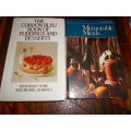 2 Cordon Bleu cook illus books - Memorable Meals & Puddings and desserts