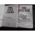 2 FLASHPOINTS illus books:  The Suez Crisis P Harper  & The Gulf war N Childs - Wayland  1988 & 1986