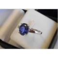 **JGL Certified 2.40ct Genuine Natural Blue Tanzanite Ring**