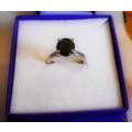 REDUCED**1.75ct Genuine Black Diamond Classic Solitaire Ring - FREE Certificate**