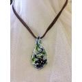 SALE Large Lampwork Frog Necklace - So Cute!