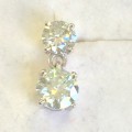 STOCK CLEARANCE! 2.50tcw White Moissanite Earrings - Stunning Sparkle!
