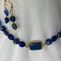 Genuine Lapis Lazuli Necklace & Earrings - Stunning!