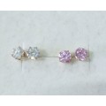 Stock Clearance - 9ct Gold Cubic Zirconia Earrings - set of 2